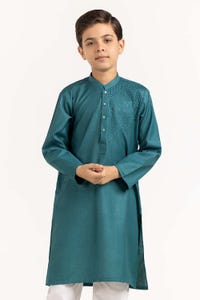 UAE -Sea Green Embroidered Kurta KR-KEMB22-014