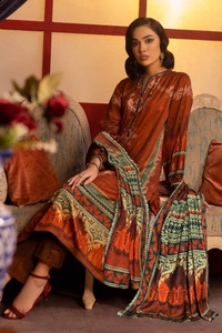 UAE -3PC Digital Printed Linen Unstitched Suit with Linen Jacquard Dupatta LT-32025