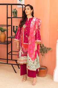 UAE -3PC Printed Cambric Unstitched Suit with Lawn Dupatta CBN-32024