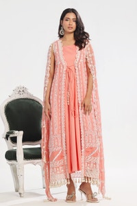 UAE -3 Piece Unstitched Embroidered Lawn Suit with Embroidered Chiffon Dupatta PM-52039