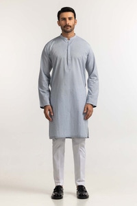 UAE -Serenity Blue Embroidered Kurta KR-EMB24-024