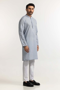 UAE -Serenity Blue Embroidered Kurta KR-EMB24-024