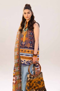 UAE -3PC Unstitched Printed Lawn Suit CL-42240