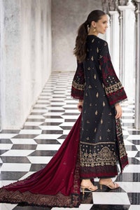 UAE -3PC Embroidered Pashmina Unstitched Suit with Embroidered Pashmina Shawl AP-32039