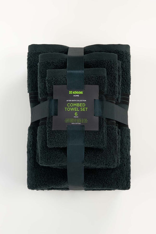 UAE -Shamrock Combed 6 Pcs Towel Set
