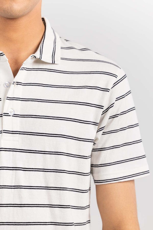 UAE -White Yarn Dyed Polo SJP-YD-D83