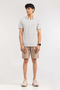 UAE -White Yarn Dyed Polo SJP-YD-D83