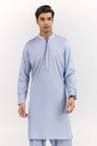 UAE -Sky Blue Basic Embroidered Shalwar Kameez Suit SK-E22-013