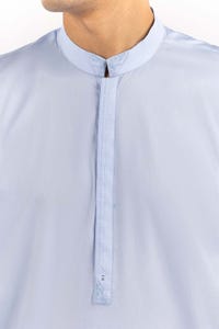 UAE -Sky Blue Basic Embroidered Shalwar Kameez Suit SK-E22-013