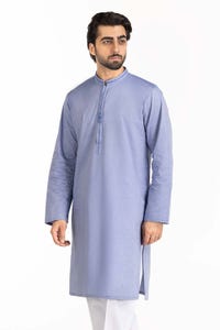 UAE -Sky Blue Embroidered Kurta KR-EMB22-027