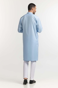 UAE -Sky Blue Embroidered Kurta KR-EMB24-002