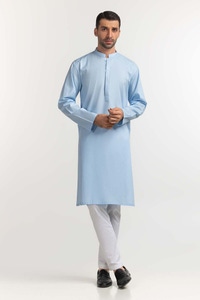 UAE -Sky Blue Embroidered Kurta KR-EMB24-002