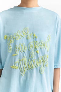 UAE -Sky Blue Knit T-Shirt 231-213-025