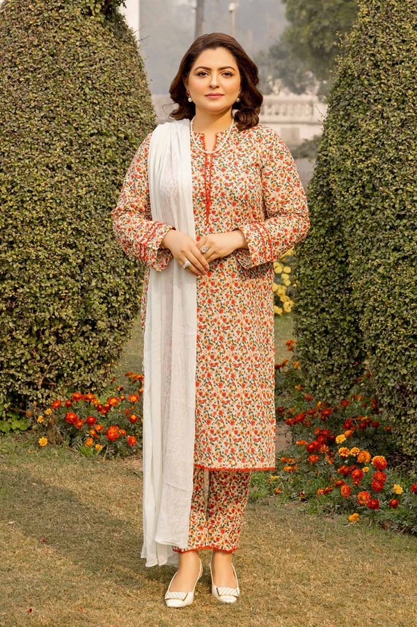 UAE -Printed Lawn Unstitched Shirt SL-42002