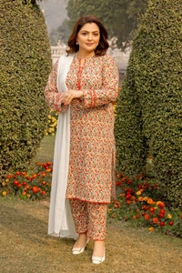 UAE -Printed Lawn Unstitched Shirt SL-42002