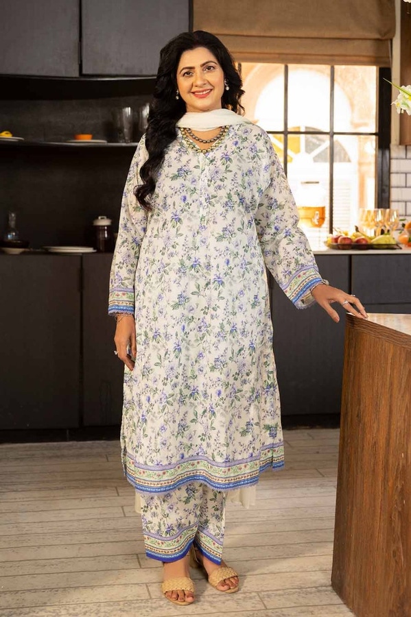 UAE -Printed Lawn Unstitched Shirt SL-42004