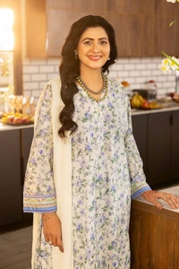UAE -Printed Lawn Unstitched Shirt SL-42004