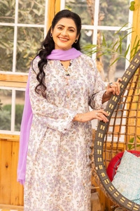 UAE -Printed Lawn Unstitched Shirt SL-42006