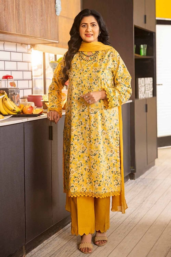 UAE -Printed Lawn Unstitched Shirt SL-42007