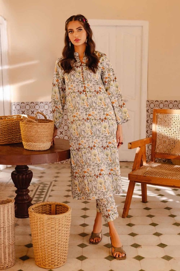 UAE -Printed Lawn Unstitched Shirt SL-42009