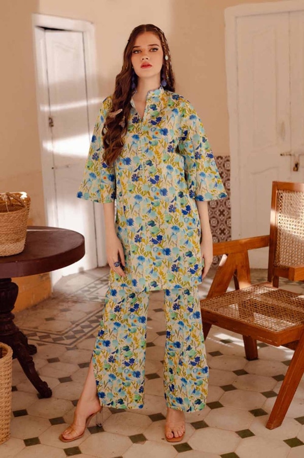 UAE -Printed Lawn Unstitched Shirt SL-42021