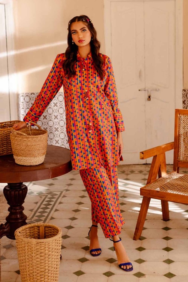 UAE -Printed Lawn Unstitched Shirt SL-42023