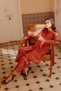 UAE -Printed Lawn Unstitched Shirt SL-42023