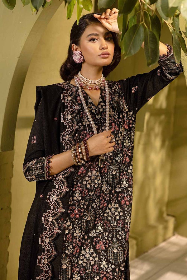 UAE -3PC Embroidered Karandi Unstitched Suit AY-32032