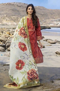 UAE -3PC Jacquard Digital Printed Unstitched Suit MJ-32051
