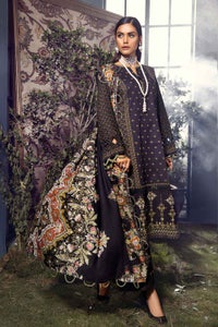 UAE -3PC Unstitched Printed Pashmina Shawl Suit AP-12085