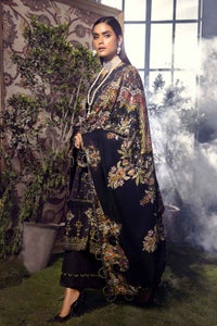 UAE -3PC Unstitched Printed Pashmina Shawl Suit AP-12085