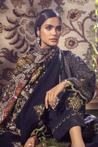 UAE -3PC Unstitched Printed Pashmina Shawl Suit AP-12085