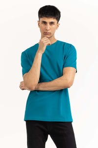 UAE -Teal Basic Tee TS-CNPK23-059