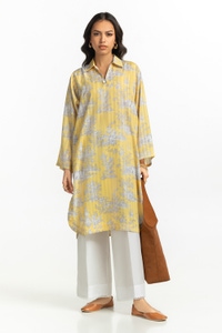 UAE-Texture Dobby Printed Shirt IPS-44518