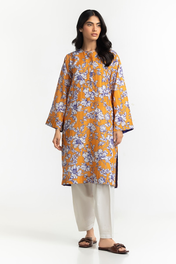 UAE-Textured Dobby Printed Shirt IPS-44514