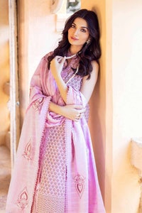 UAE -3PC Embroidered Zari Dobby Unstitched Suit DB-32005