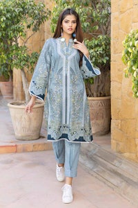 UAE -2PC Lawn Glitter Printed Unstitched Suit TL-32019 A