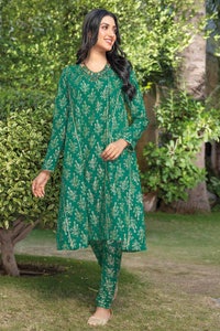 UAE -2PC Lawn Suit Unstitched Gold Printed Shirt Trouser TL-32047