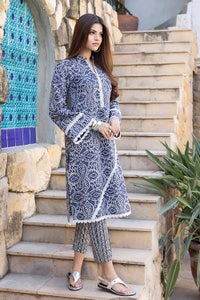 UAE -2PC Lawn Unstitched Suit Shirt Trouser TL-32053
