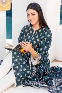 UAE -2PC Lawn Unstitched Suit Shirt Dupatta TL-32059 B