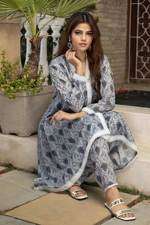 UAE -2PC Lawn Unstitched Digital Printed Suit TL-32063
