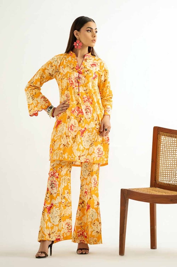 UAE -2PC Printed Unstitched Lawn Suit TL-42017