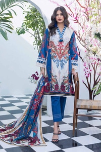 UAE -2PC Printed Unstitched Lawn Suit TL-42033