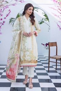 UAE -2PC Printed Unstitched Lawn Suit TL-42034