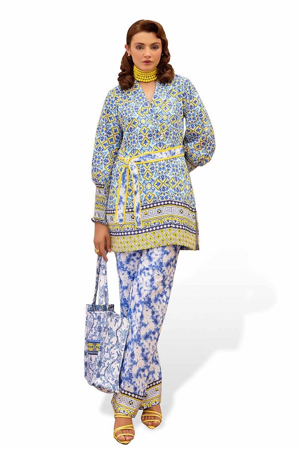 UAE -2PC Unstitched Printed Lawn Suit TL-42036