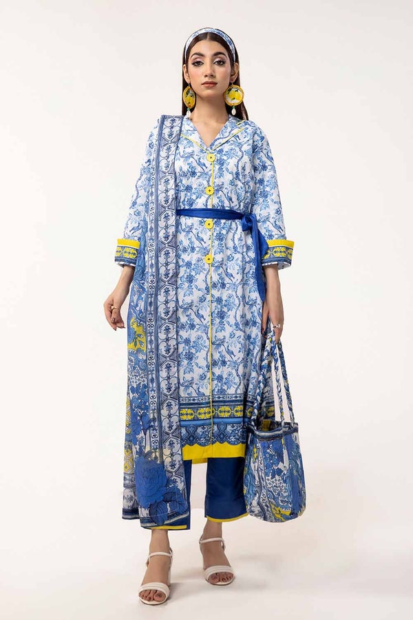 UAE -2PC Unstitched Printed Lawn Suit TL-42037