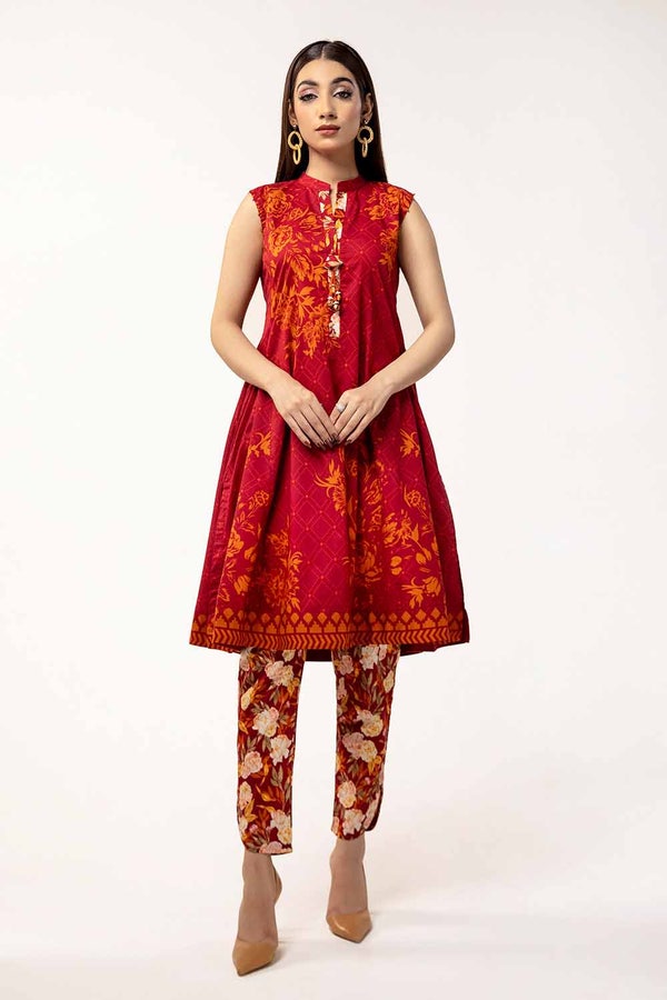 UAE -2PC Unstitched Printed Lawn Suit TL-42046