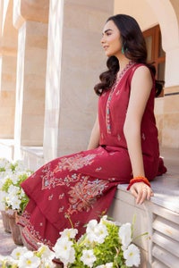 UAE -2PC Unstitched Embroidered Lawn Suit TL-42055