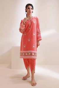 UAE -2 Piece Unstitched Embroidered Lawn Suit TL-42059
