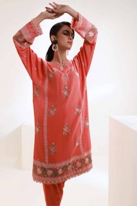 UAE -2 Piece Unstitched Embroidered Lawn Suit TL-42059